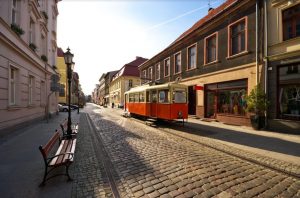 tram in bydgoszcz, poland