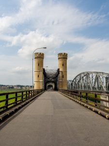 Rail bridge in Tczew, Poland