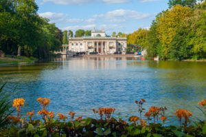 Warsaw. Lazienki Royal Palace on the River