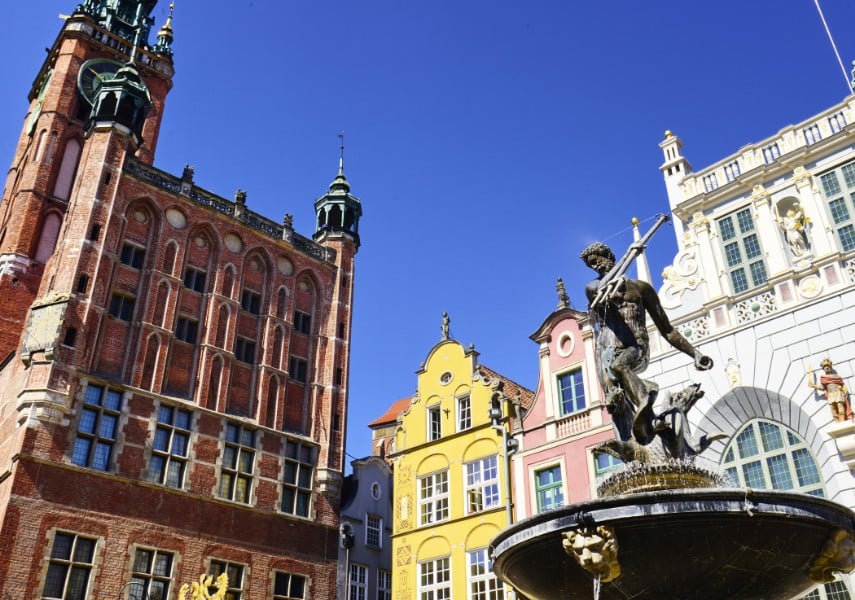 gdansk, neptune monument