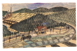 Painting by Nikifor, Muzeum Ziemi Sądeckiej archive